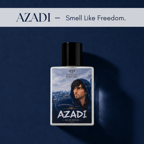 AZADI — Smell Like Freedom 50ml perfume.