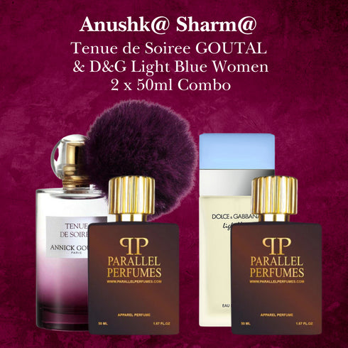 Anushk@ Sharm@ - Tenue de Soiree Goutal & Light blue Women 50ml Combo